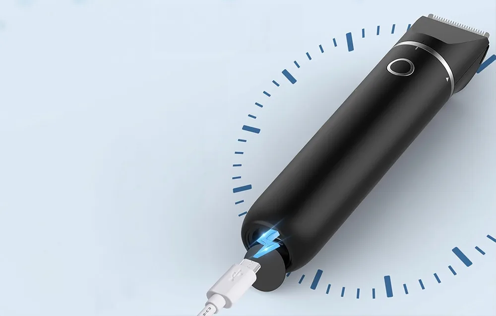 Petwant EC-21 trimmer laadimisel micro USB kaabliga