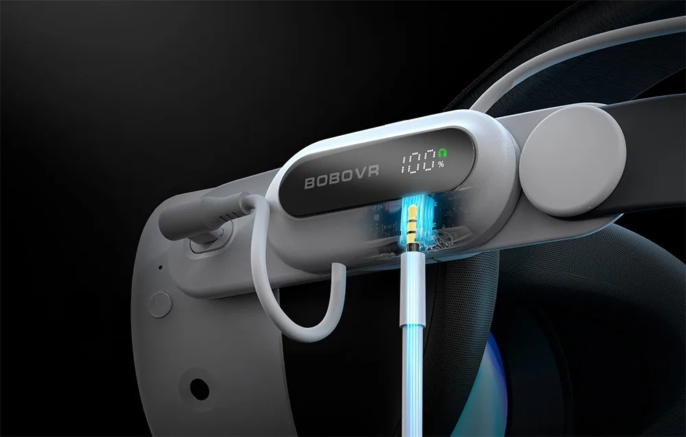 3,5 mm audioühendus BOBOVR E3 PRO Meta Quest akurihmal