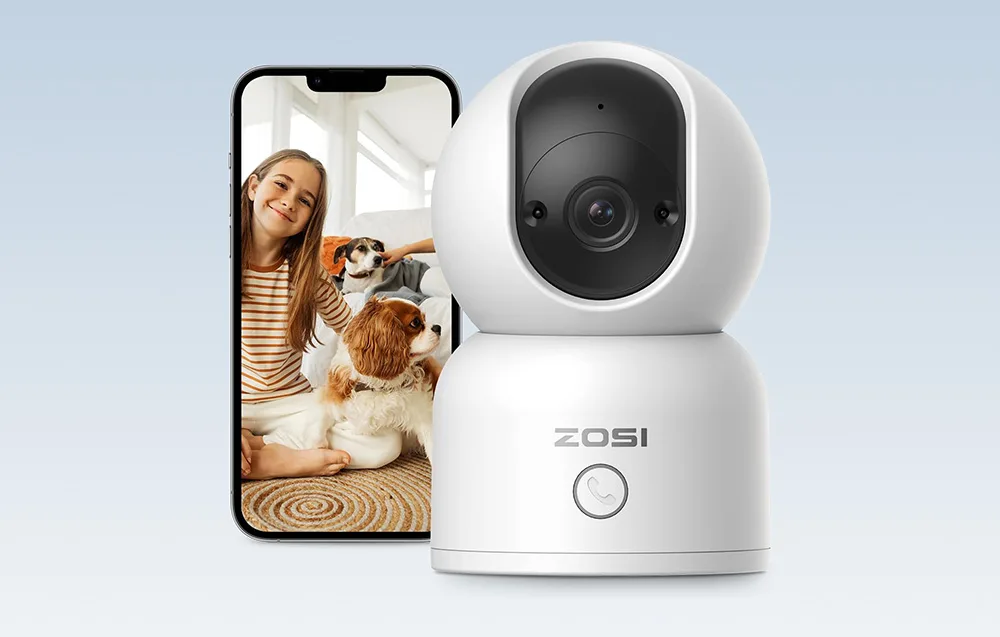 WiFi turvakaamera ZOSI C518 siseruumides, 3MP pildikvaliteediga