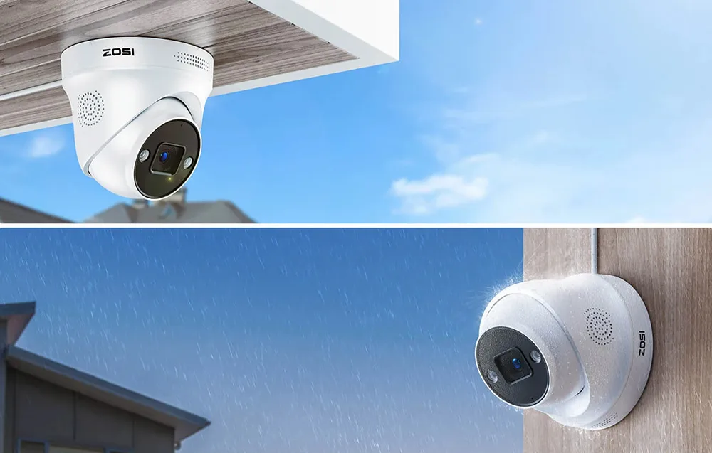 WiFi turvakaamera komplekt ZOSI C225 nelja IP-kaamera, NVR salvesti ja kõvakettaga