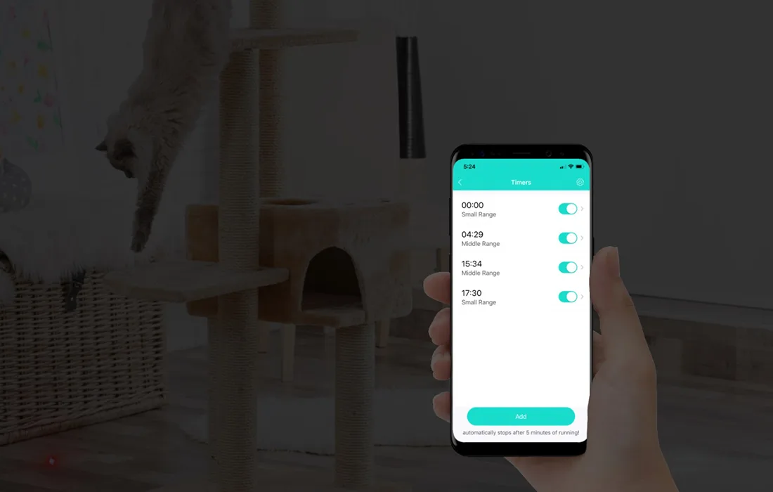 Lasermänguasja juhtmine läbi mobiilirakenduse