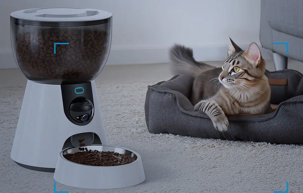 Automaatne toidudosaator Petwant F17-C kvaliteetse 1080p kaameraga