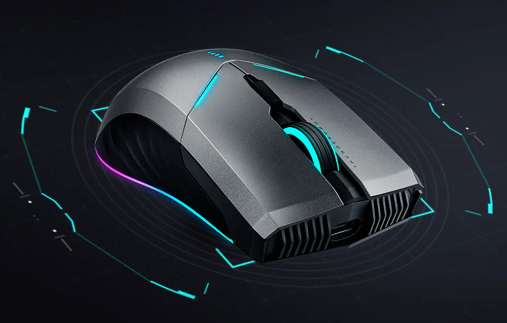 Thunderobot ML703 mängurihiire sensoriala suurendatud plaanis