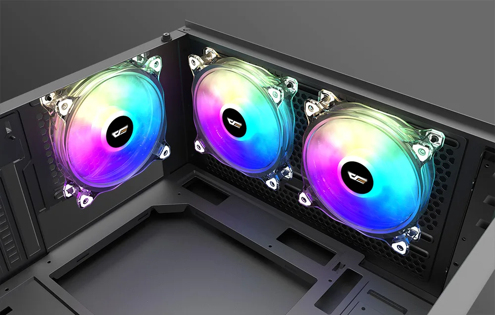 RGB jahutusventilaator Darkflash CF8 Pro värvilise LED-valgustusega