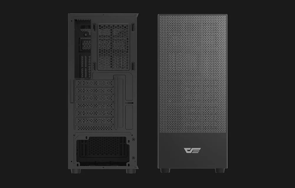 Mänguri arvutikorpus Darkflash A290 must külgvaates