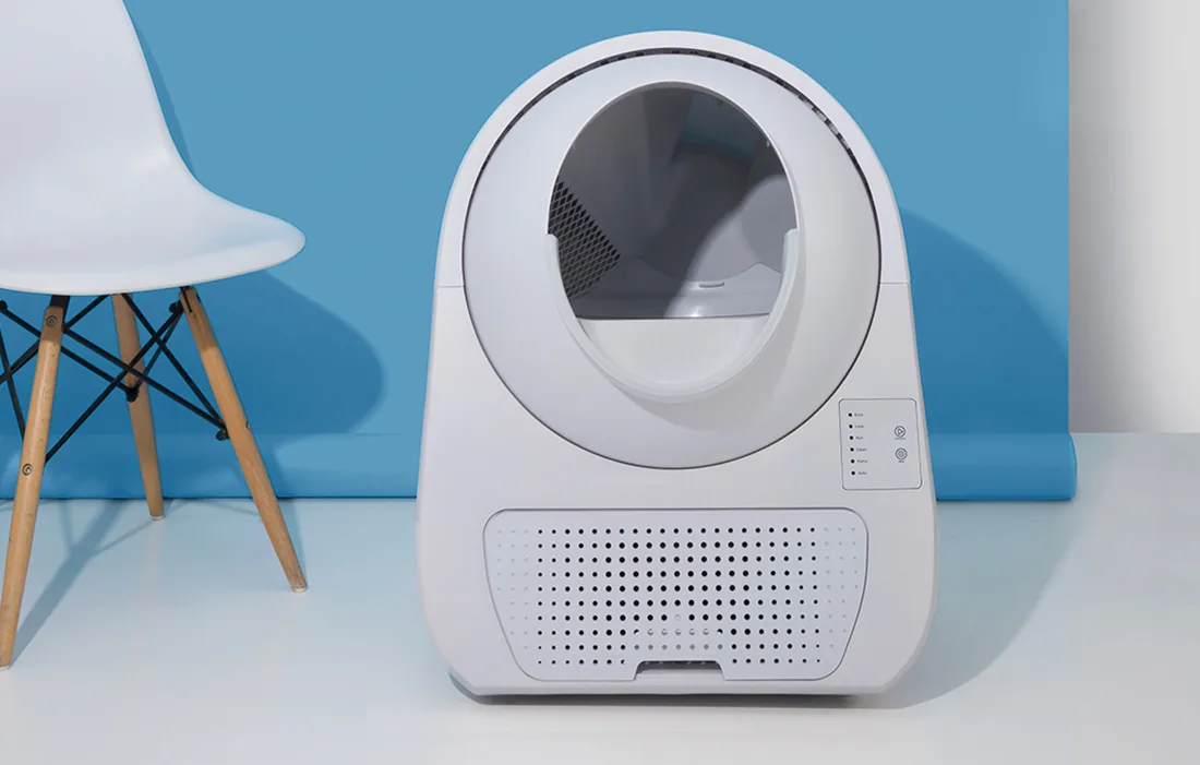Modernne ja hall CatLink nutikas kassiliivakast interjööris