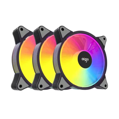 ARGB arvutiventilaatorite komplekt Darkflash AR12, 3 tk, 120 mm, must