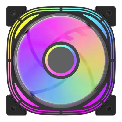 ARGB korpuse ventilaatorite komplekt Darkflash INF24, 3 tk (120 mm, must)