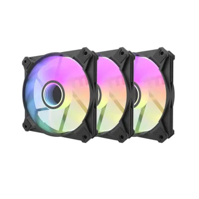 ARGB korpuse ventilaatorite komplekt Darkflash Infinty 8, 3 tk, 120 mm