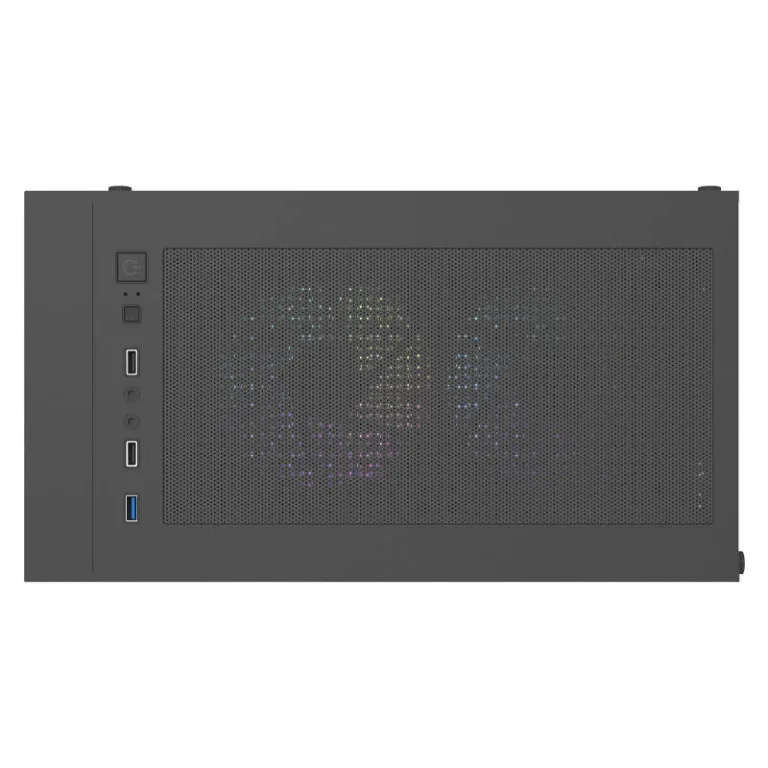 ARGB mängurikorpus Darkflash Aigo E330M, 4 ARGB ventilaatorit, klaaspaneel, must