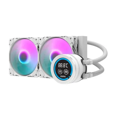 ARGB veejahutus LCD-ekraaniga 240 mm Darkflash DN-D240 White (Intel/AMD)