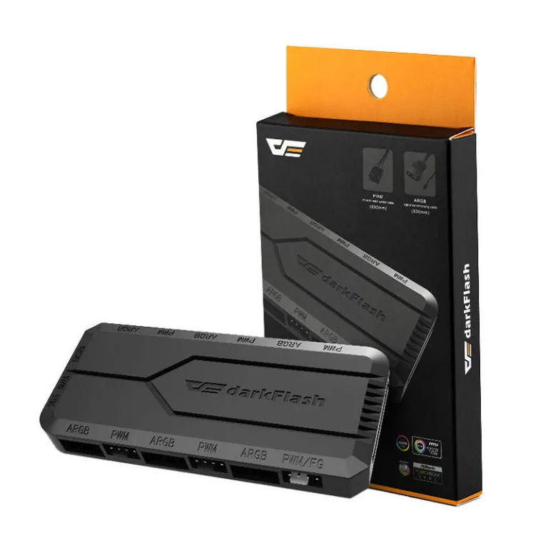 ARGB ventilaatori kontroller Darkflash RC2 (PWM, kaugjuhtimispult)