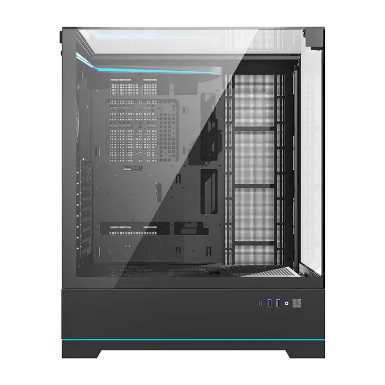 ATX arvutikorpus klaasiga Darkflash DY450L, karastatud klaas, must (ilma ventilaatoriteta)