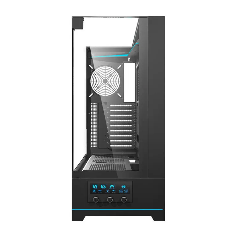 ATX arvutikorpus klaasiga Darkflash DY450L, karastatud klaas, must (ilma ventilaatoriteta)