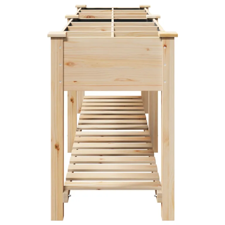 Aedade istutuskarp restidega 203x53x76 cm Kindel puit Kuusk