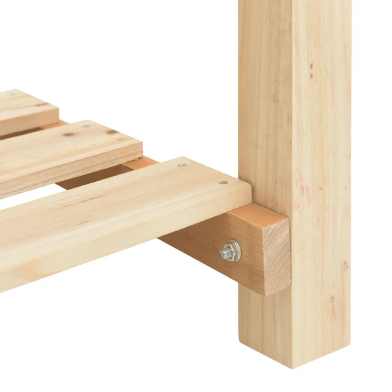 Aedade istutuskarp restidega 203x53x76 cm Kindel puit Kuusk