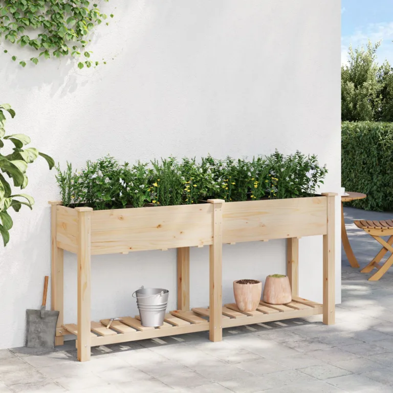 Aedade kast riiuliga 161x43x76 cm Kõva Puit Firi