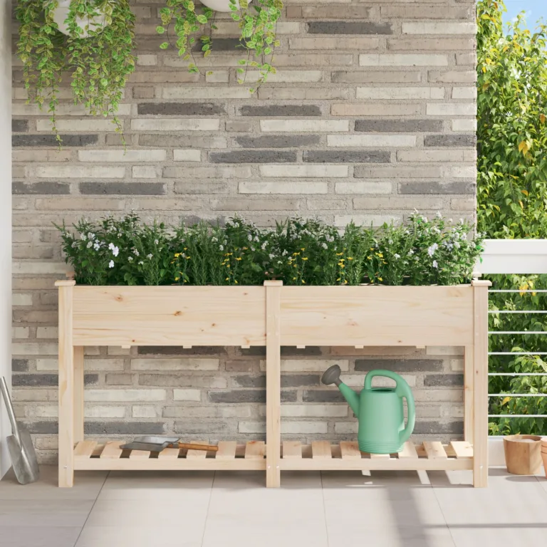 Aedade kast riiuliga 161x43x76 cm Kõva Puit Firi