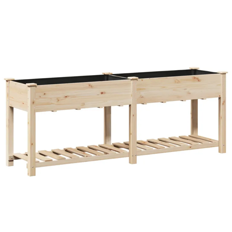 Aedade kast riiuliga 203x53x76 cm Tugev Puit Kuusk