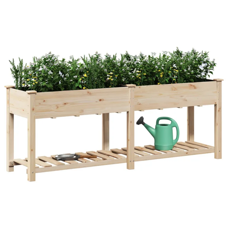 Aedade kast riiuliga 203x53x76 cm Tugev Puit Kuusk