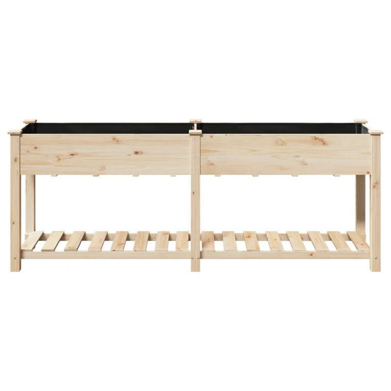 Aedade kast riiuliga 203x53x76 cm Tugev Puit Kuusk