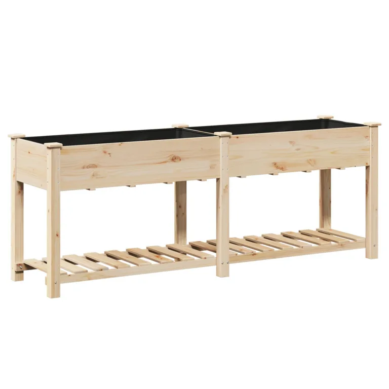Aedade kast riiuliga 203x53x76 cm Tugev Puit Kuusk
