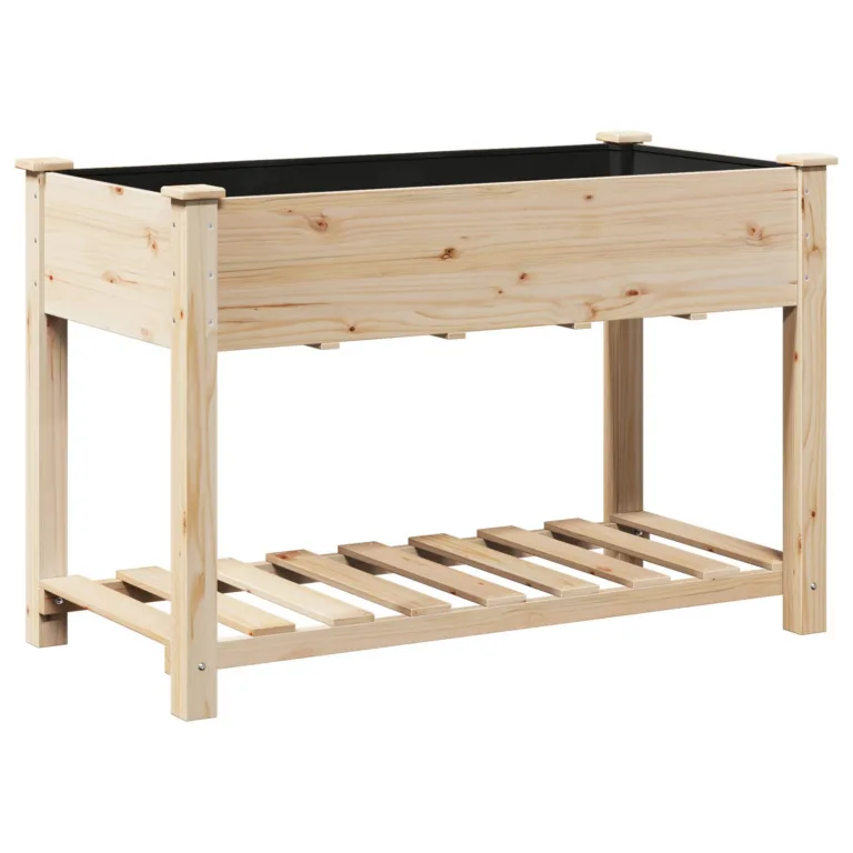 Aia Istutuskast riiuliga 115x59x76 cm Tugev Okaspuu