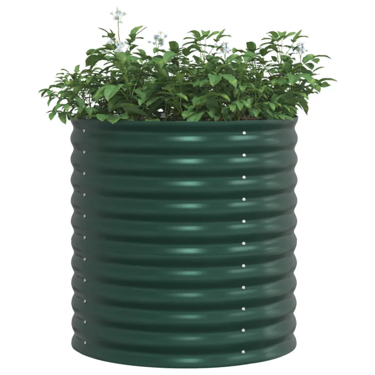 Aianduse Tõstetud Peenar Roheline 80x80x81 cm Galvaniseeritud Teras