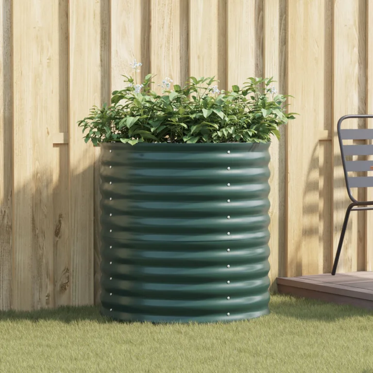 Aianduse Tõstetud Peenar Roheline 80x80x81 cm Galvaniseeritud Teras
