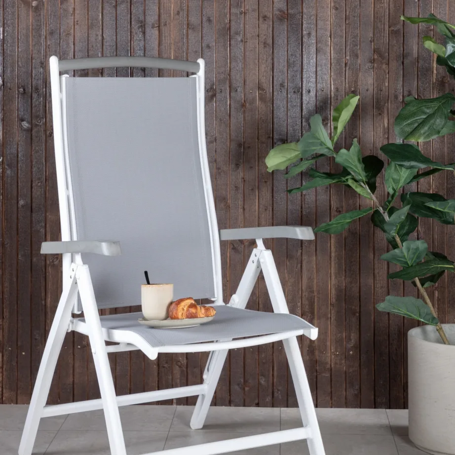 Reguleeritava seljatoega aiatool Albany, hall/valge, 9277-400 – 6