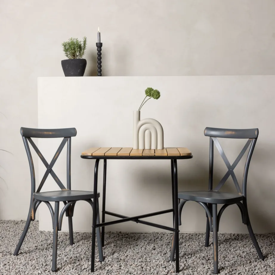 Akaatsiapuidust aia söögilaua komplekt Holmbeck, GR23390 – 6