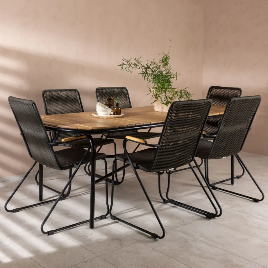 Akaatsiast aia söögilaua komplekt Holmbeck, GR23393 – 6