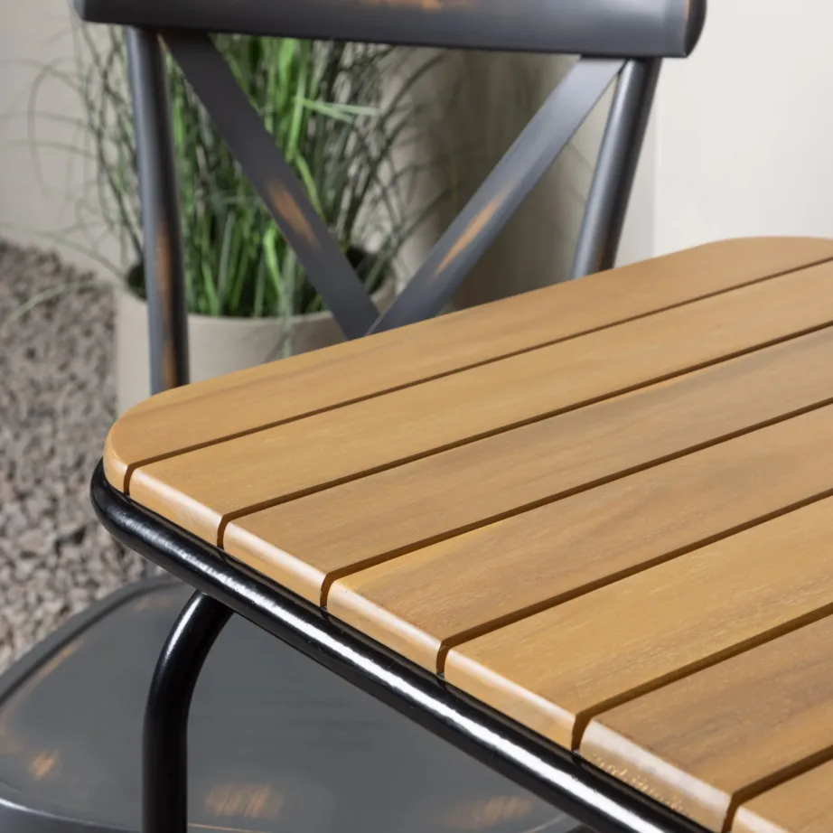 Akaatsiapuidust aia söögilaua komplekt Holmbeck, GR23390 – 8