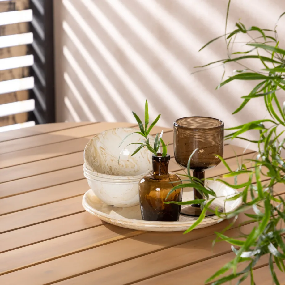 Akaatsiapuidust aia söögilaua komplekt Holmbeck, GR23397 – 8