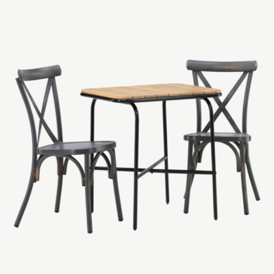 Akaatsiapuidust aia söögilaua komplekt Holmbeck, GR23390 GR23390