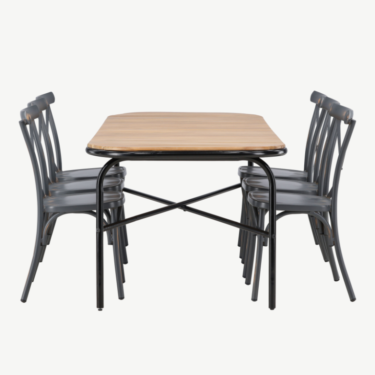 Akaatsiapuidust aia söögilaua komplekt Holmbeck, GR23397 GR23397