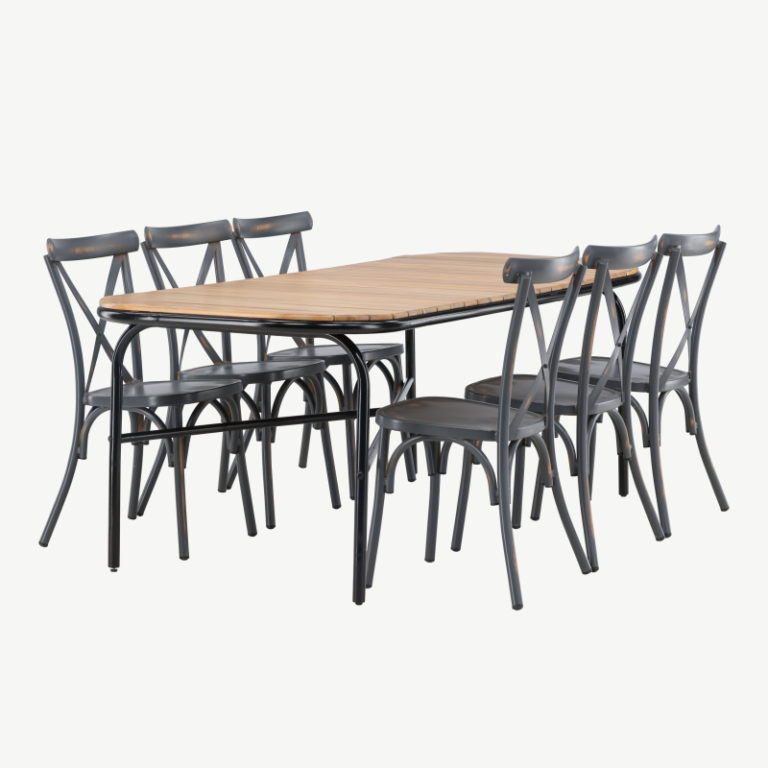 Akaatsiapuidust aia söögilaua komplekt Holmbeck, GR23397 GR23397