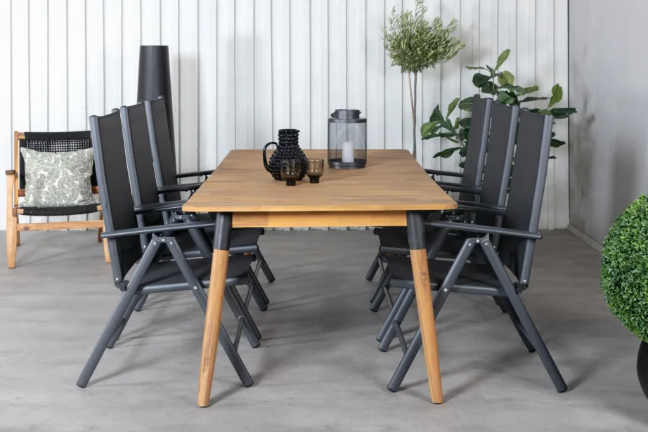 Akaatsiapuidust aia söögilaua komplekt Julian, GR21329 – 4