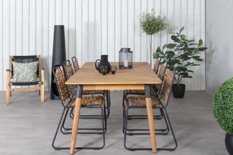 Akaatsiapuidust aia söögilaua komplekt Julian, GR21337 – 5