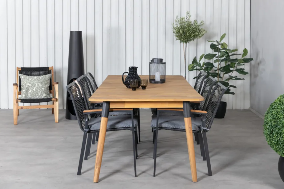 Akaatsiapuidust aia söögilaua komplekt Julian, GR21320 – 4