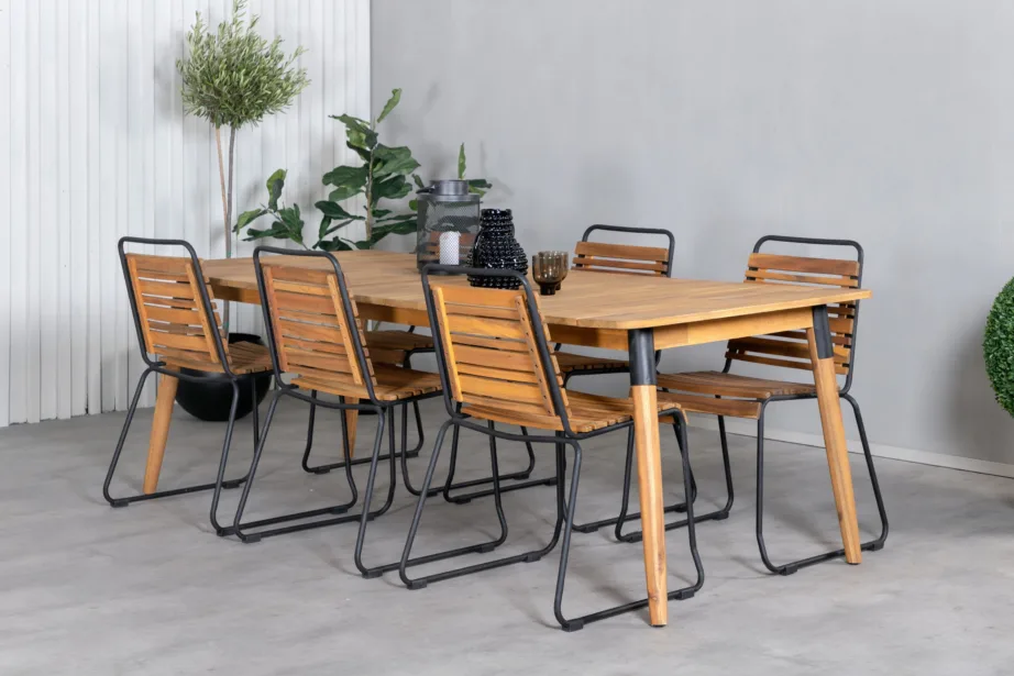 Akaatsiapuidust aia söögilaua komplekt Julian, GR21337 – 6