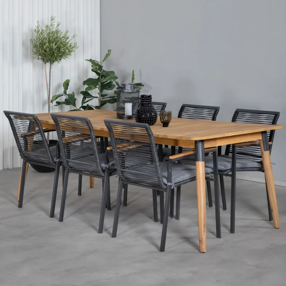 Akaatsiapuidust aia söögilaua komplekt Julian, GR21320 – 5