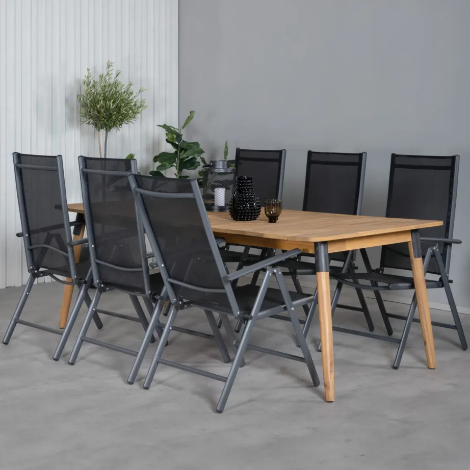 Akaatsiapuidust aia söögilaua komplekt Julian, GR21329 – 8