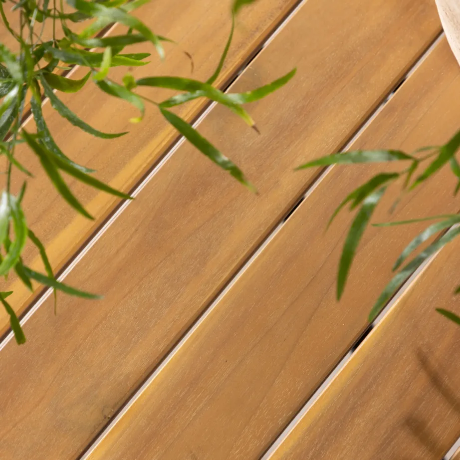 Akaatsiapuidust aia söögilaud Holmbeck, must/natuurale, 90x200x75, 6021-001 – 9