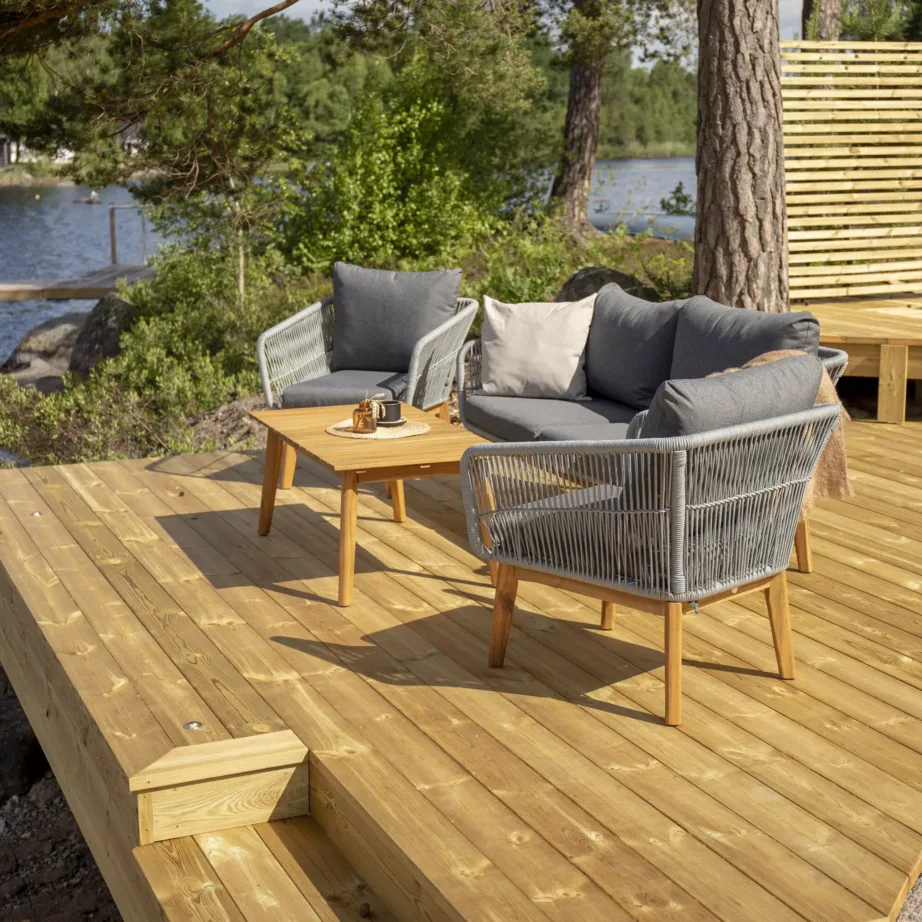 Akaatsiapuidust aiadiivani komplekt Chania, 9326-013 – 9