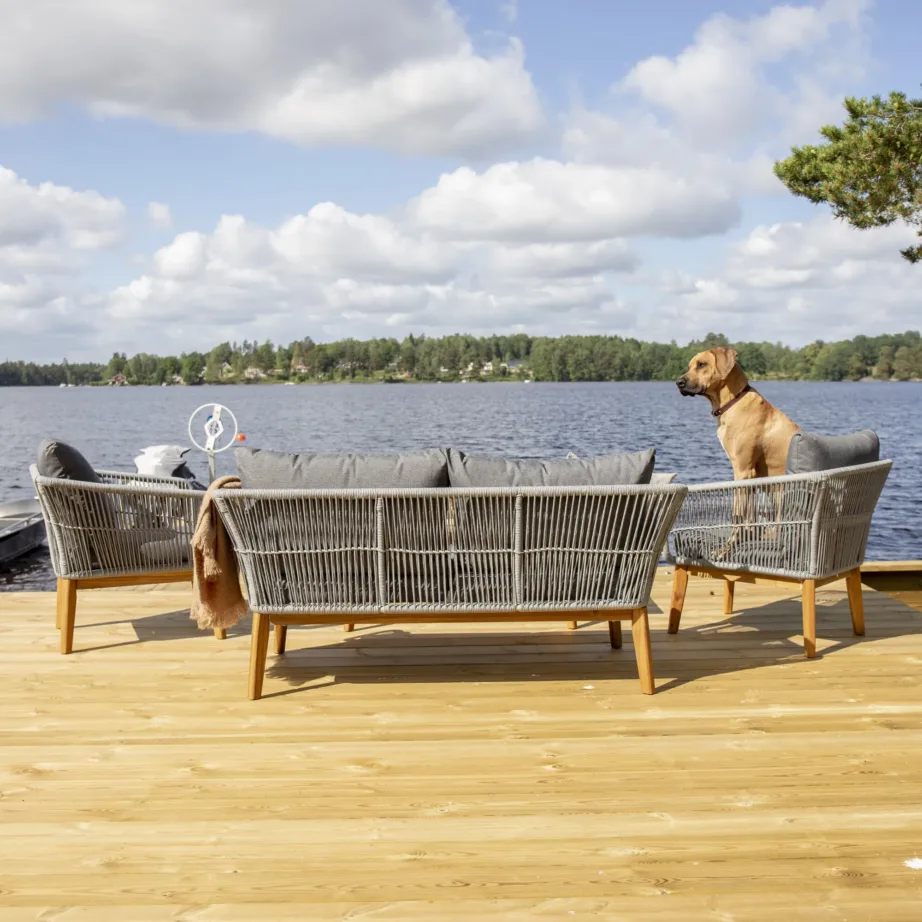 Akaatsiapuidust aiadiivani komplekt Chania, 9326-013 – 10