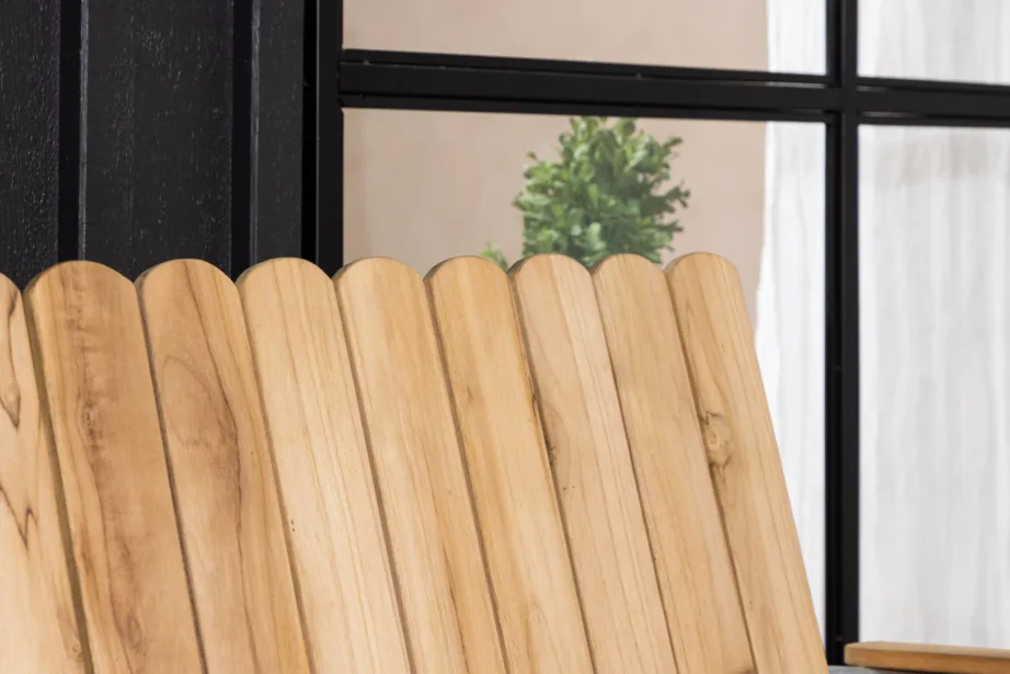 Akaatsiapuidust aiapink Holmsund, naturaalne/hõbedane, 40x140xSH46, 6022-002 – 6