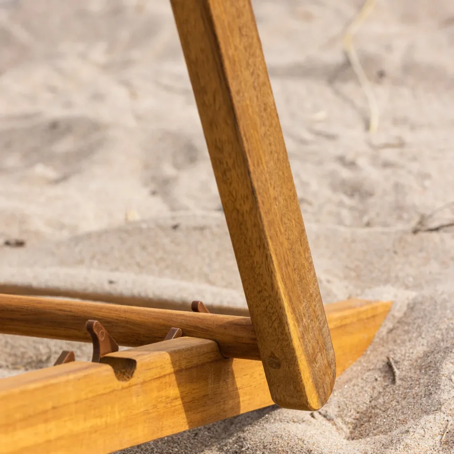 Akaatsiapuidust lamamistool Peachy, nature/beige, 2068-102 – 9