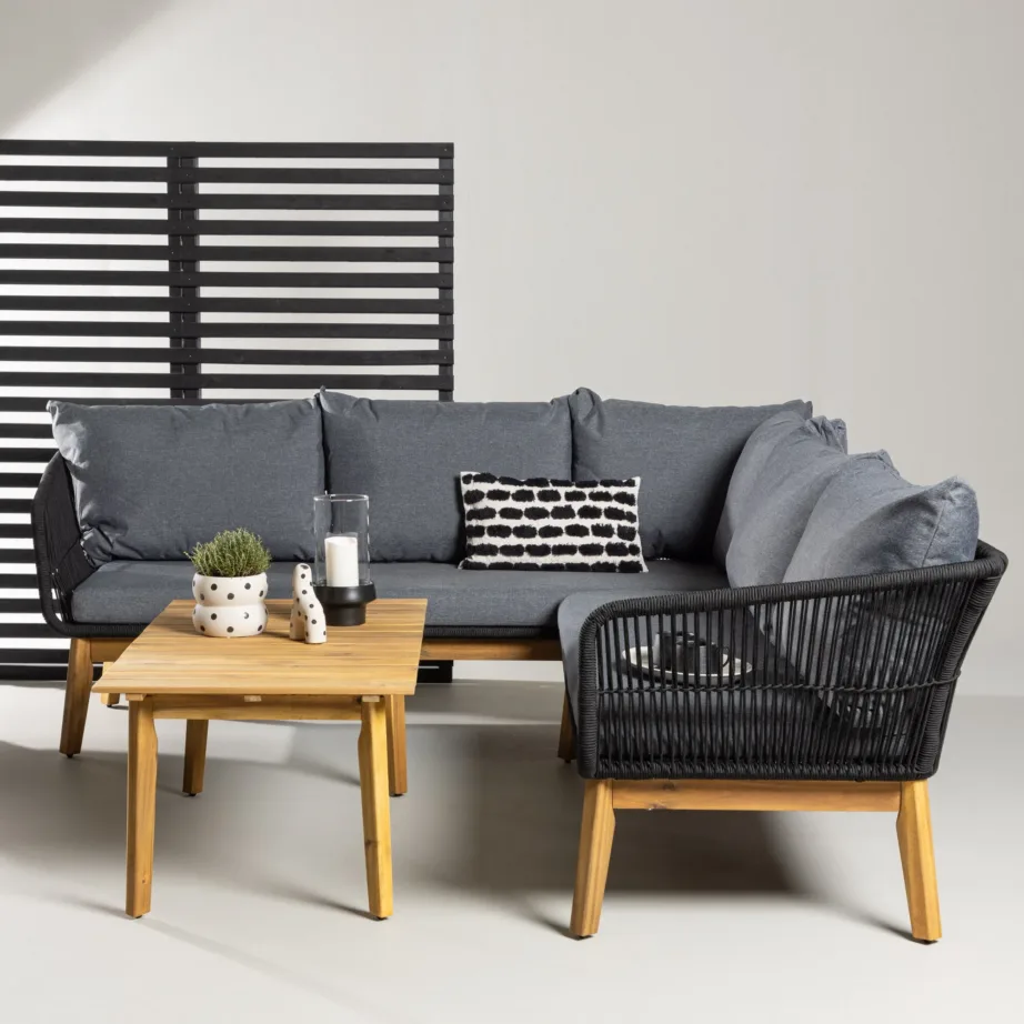 Akaatsiapuidust nurgadiivani komplekt Chania, 9329-022 – 10