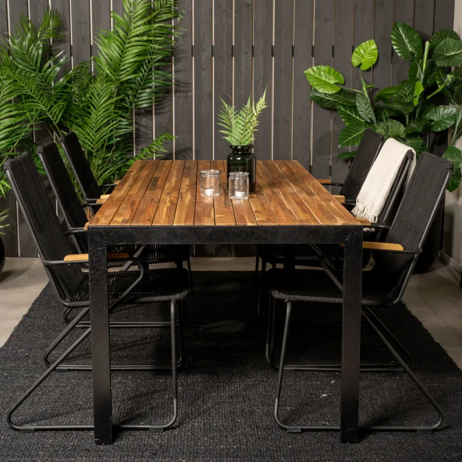 Akaatsiapuidust aia söögilaua komplekt Bois, GR18364 – 8